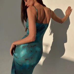 Pure Desire Slip Dress - Midi Length Slim Silhouette-2025-(Women's S-XXL)-[MAV]