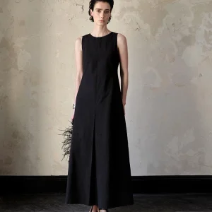 Flowy A-Line Sleeveless Sundress - Breathable Summer Dress with Adjustable Waist-2025-[MAV]