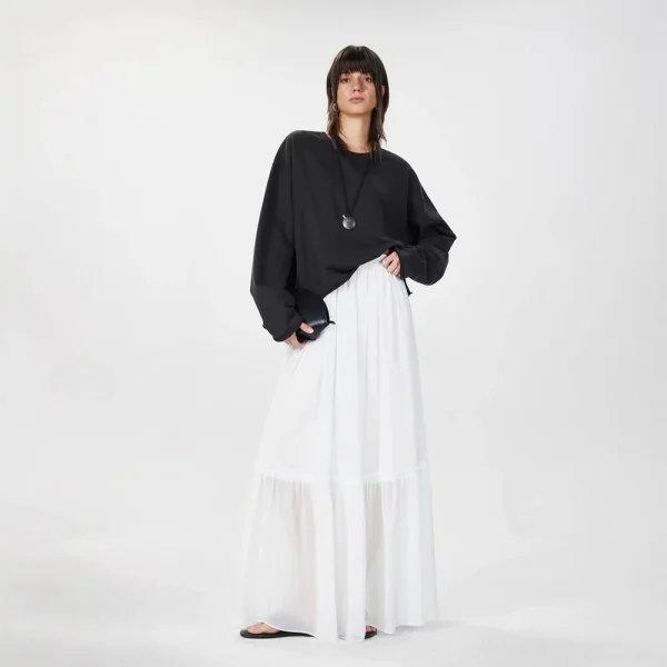 Ethereal Layered Tulle Skirt - Sheer Overlay Party Skirt-2025-[MAV]