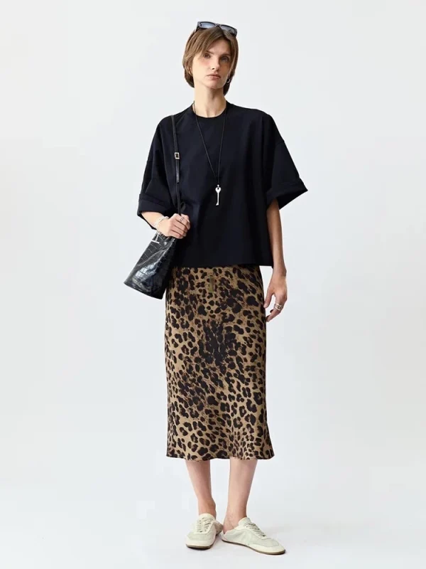 Leopard Print Mermaid Skirt - Curve-Hugging Evening Skirt-2025-[MAV]