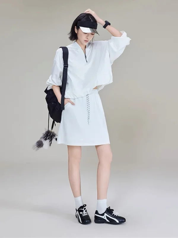 Lyocell Tennis Skirt - Sporty A-Line Skirt-2025-[MAV]