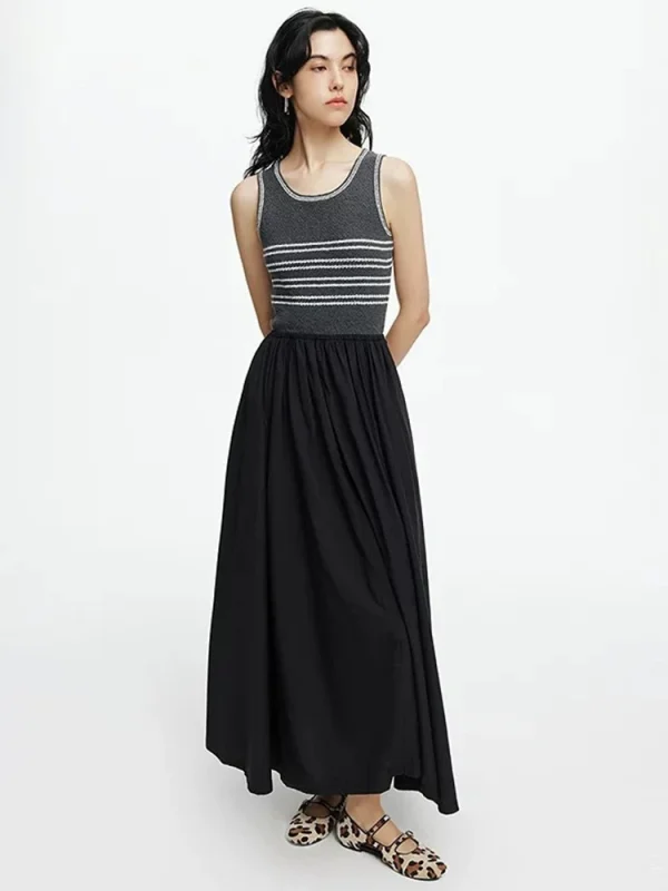 Breton Stripe Knit Dress - French Inspired Dress-2025-[MAV]