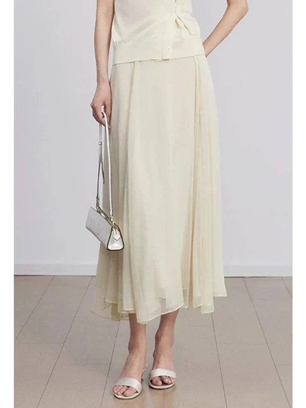 Textured Tulle Layered Skirt - Romantic Mini Skirt-2025-[MAV]