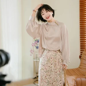 Floral Mermaid Skirt - Feminine Fit & Flare Skirt-2025-[MAV]