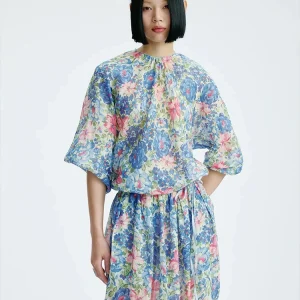 Floral Embroidered Peplum Set - Matching Top & Skirt-2025-[MAV]