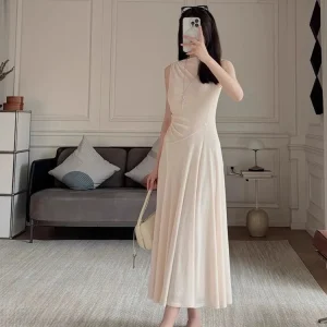 Asymmetric Draped Dress - Avant-Garde Mini Dress-2025-[MAV]