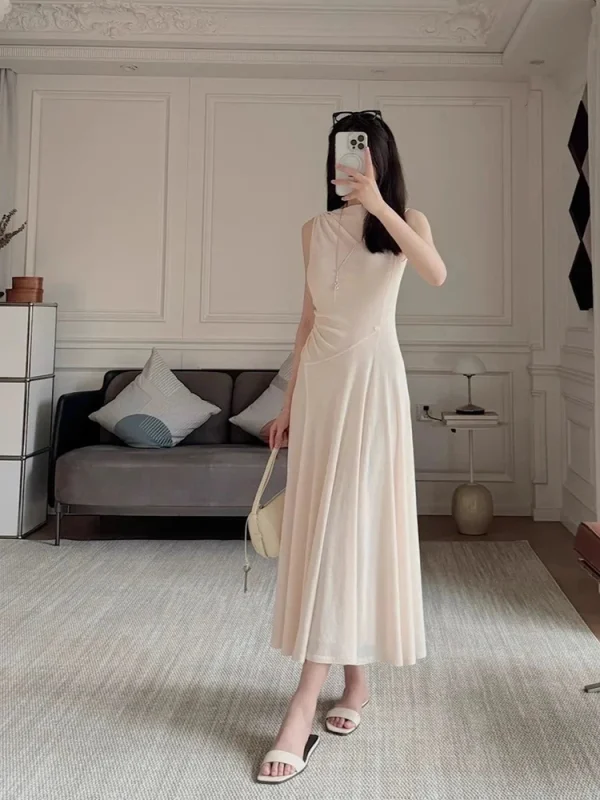 Asymmetric Draped Dress - Avant-Garde Mini Dress-2025-[MAV]