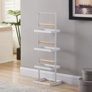 Industrial 4-Tier Shoe R-k - Minimalist Storage Shelf for Living Room, Multi-Layer Organizer for Home