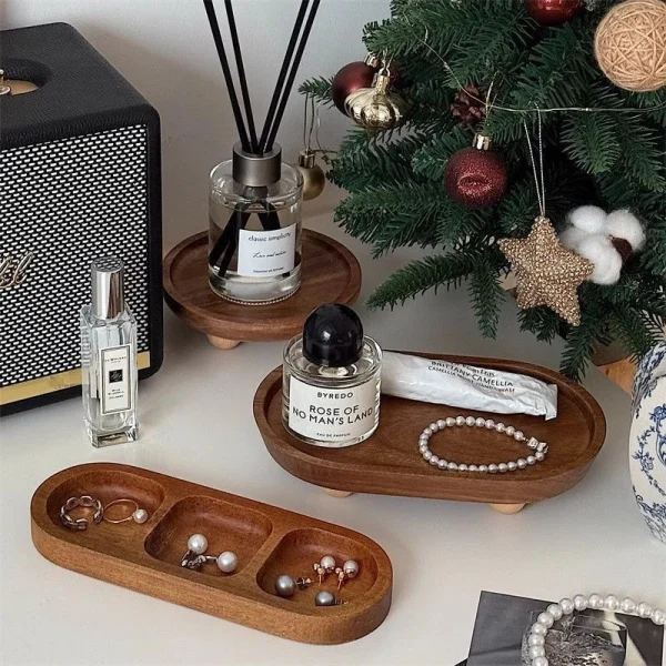 Japanese minimalism - Jewelry, Perfume, Makeup,-andles & Essential Oils Multi-Purpose D-orative Tray-Wood