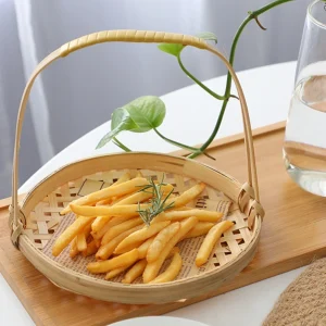 Artisan Woven Bamboo Tray