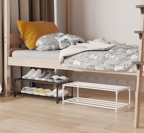 Minimalism Two-Tier Shoe Rack (21cm H) - Steel&PP