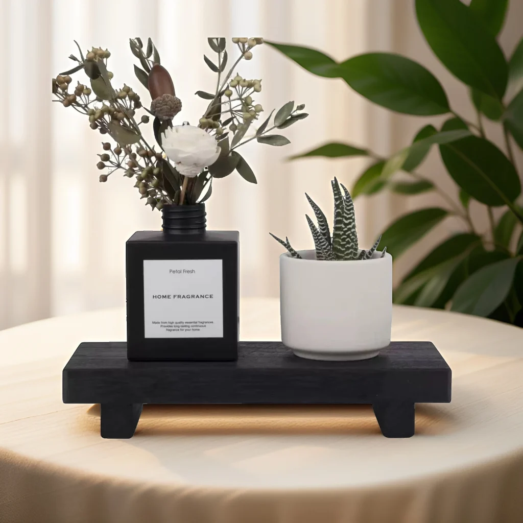 Minimalism Aromatherapy Candle & Jewelry Tray - Wood